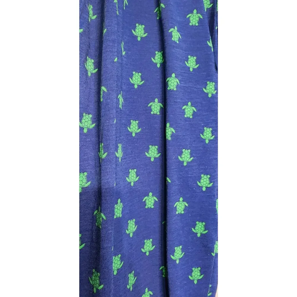 Preswick Moore Pajama‎ Pants Mens Large Turtle Print NWT